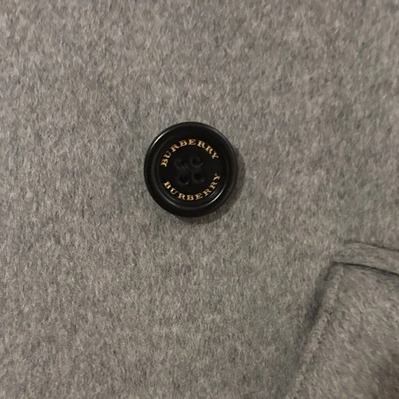 Burberry Gray Double-Breasted Trench Coat - Picture 4 of 5